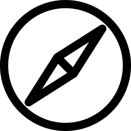 Safari social media brands and logotypes compass icon