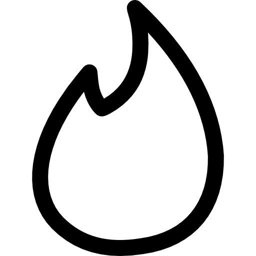 Tinder social network web page logo icon