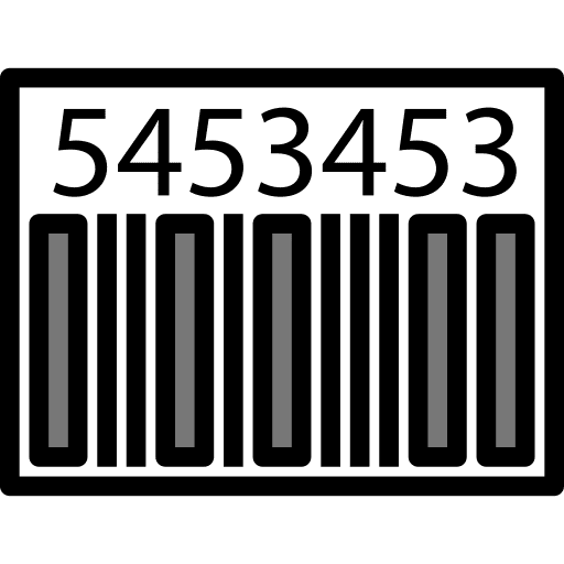 Bar code identification bar code code icon