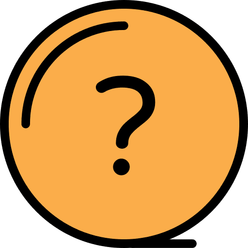 Question round button help icon