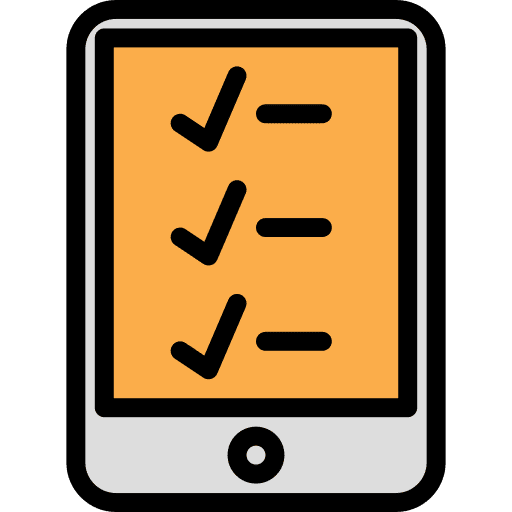 Tablet commerce and shopping electronic touch screen icon