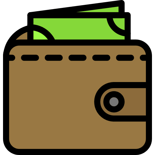 Wallet card holder business and finance icon