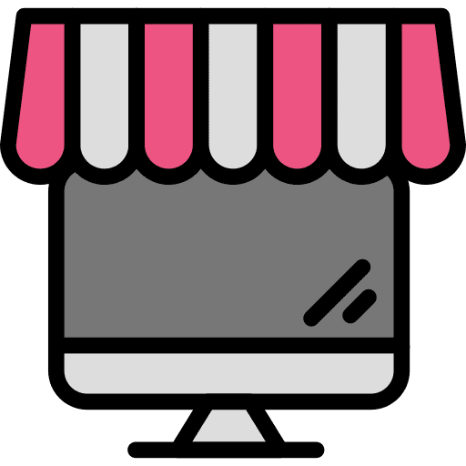 Shop shop multimedia ecommerce icon