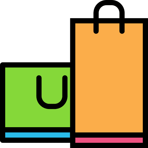 Shopping shopper bag commerce icon