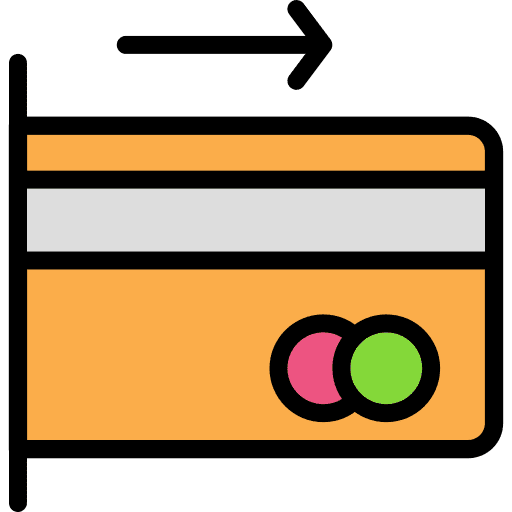 Card card cash point atm icon