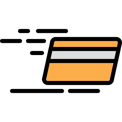 Card payment credit speed icon