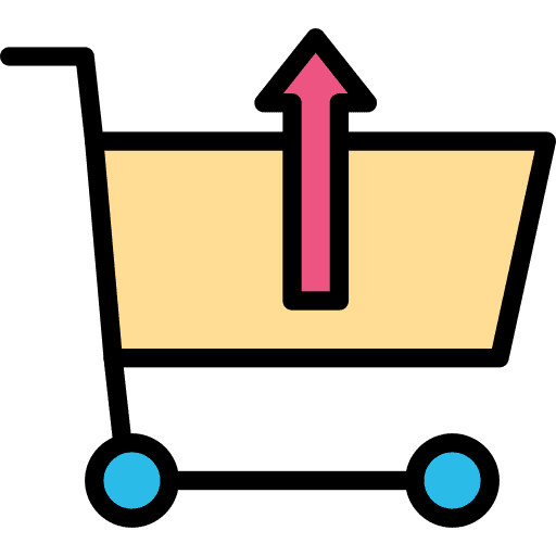 Cart symbol dashboard interface e-commerce icon