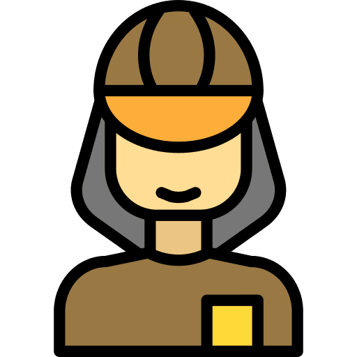 Delivery people delivery professions and jobs icon