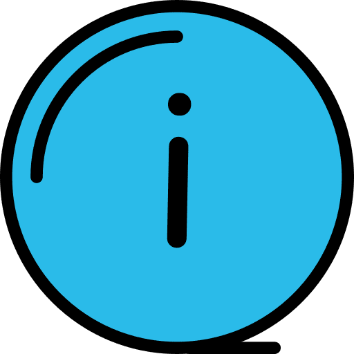 Info about commerce and shopping information icon