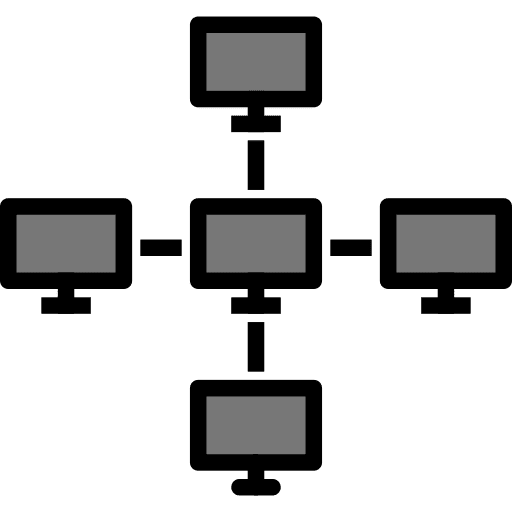 Network educational networking tools icon