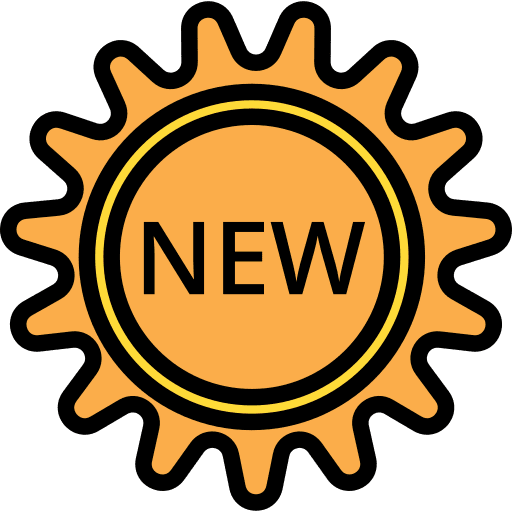 New signs design sticker icon