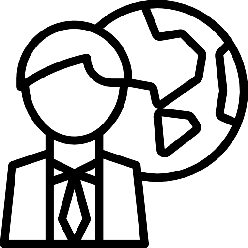 Global finance business global icon