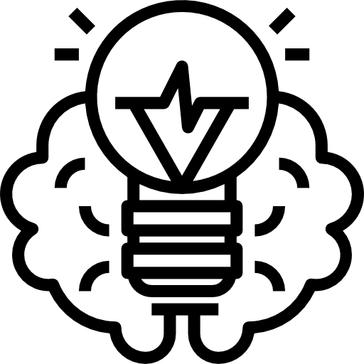 Idea technology invention brain icon
