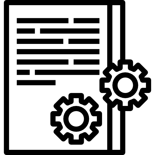 Policy seo and web contract policy icon