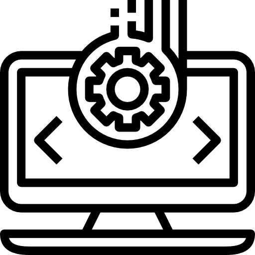 Programmer codes programming language icon