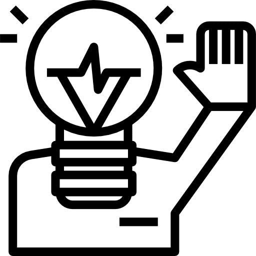 Creative business strategy plan icon