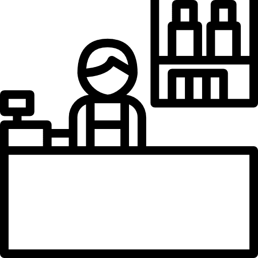 Store groceries commerce shopper icon