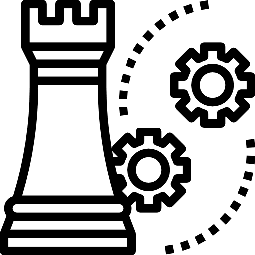 Strategy business chess piece strategy icon