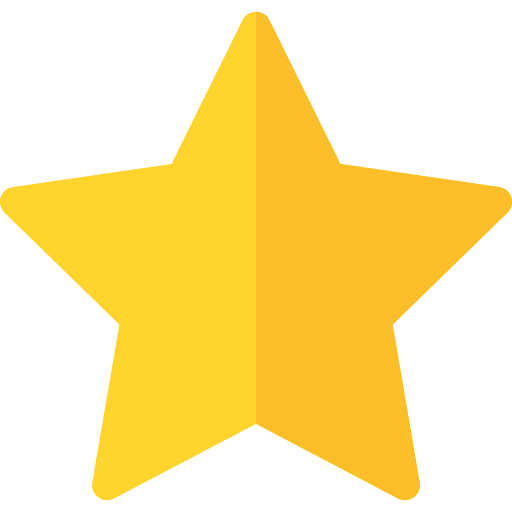Star highlights favourite gold star icon