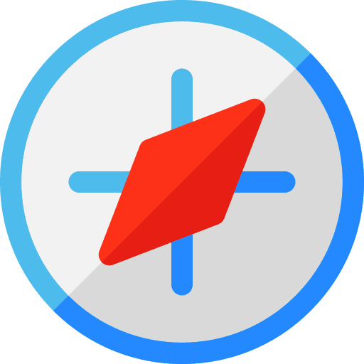 Compass compass tools and utensils gps icon