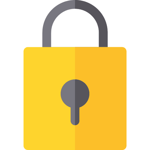 Padlock lock locked padlock icon