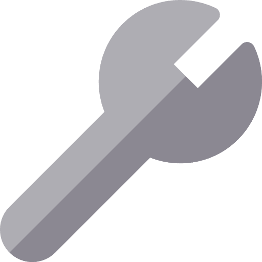 Settings configuration settings spanner icon