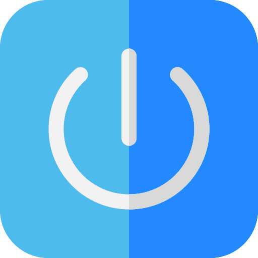 Power start button multimedia option power on icon