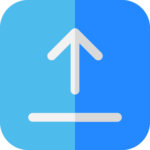 Upload uploading outbox direction icon