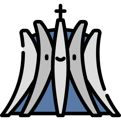 Brasilia temple religious cathedral icon