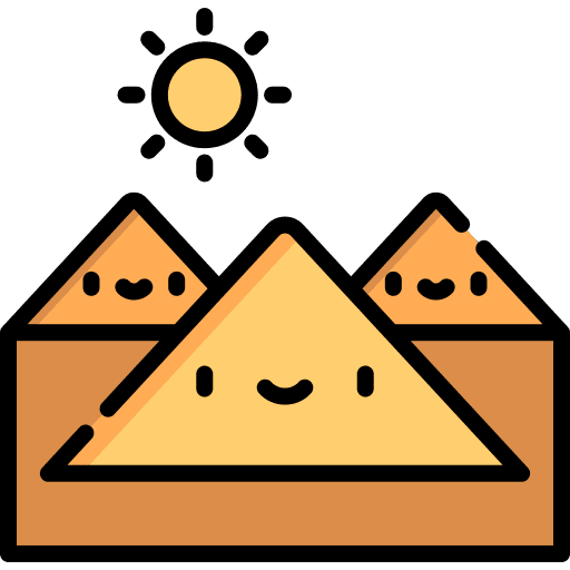 Egyptian pyramid egyptian architectonic icon