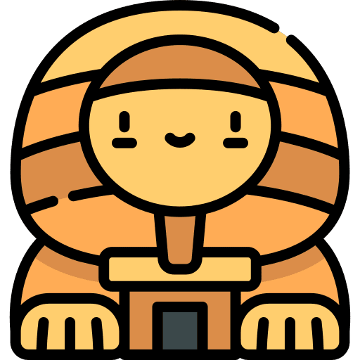 Giza buildings creature mythical icon