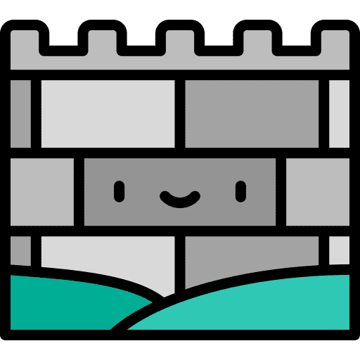 Great wall of china asia structure monument icon