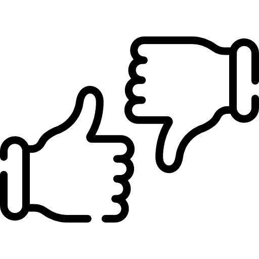 Like thumb up good bad like icon