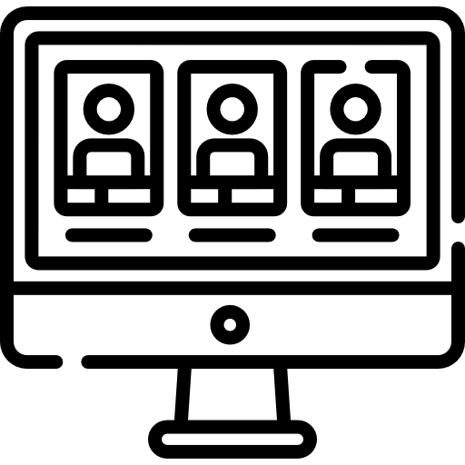 Candidates online monitor candidates icon