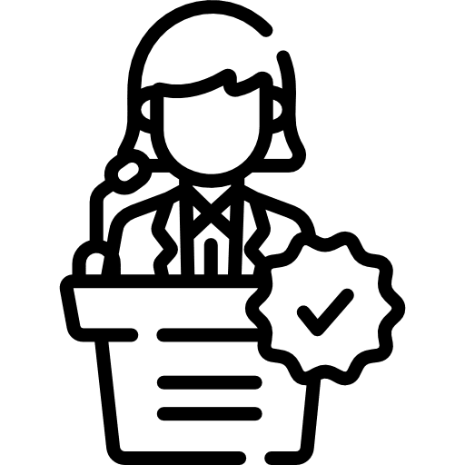 Politician elections vote debate icon