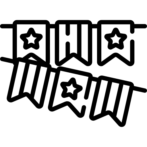 Garlands fun garland celebration icon