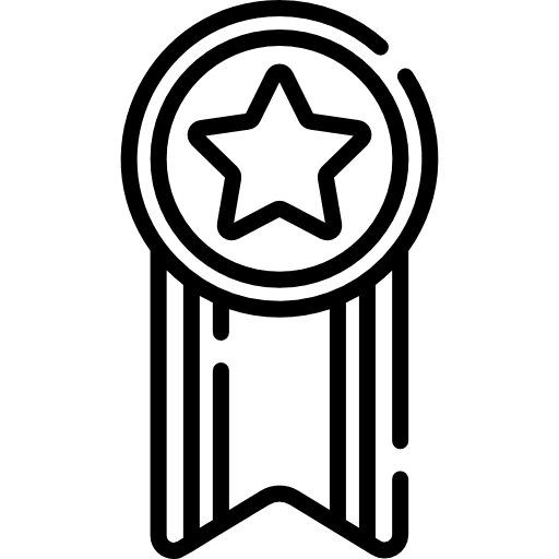 Medal quality award winner icon