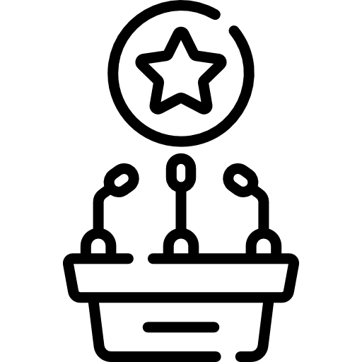 Speech micro presentation speech icon