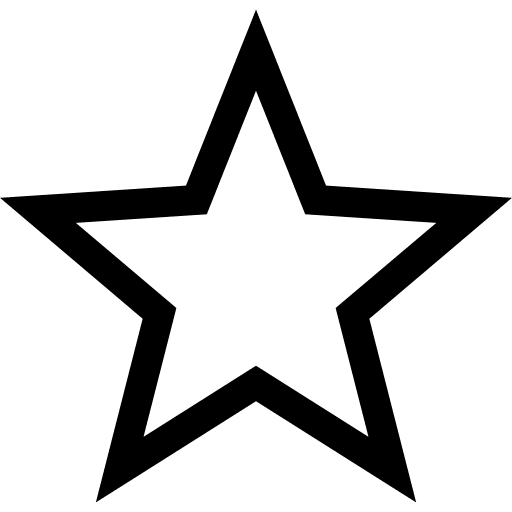 Star shapes and symbols favorite signs icon