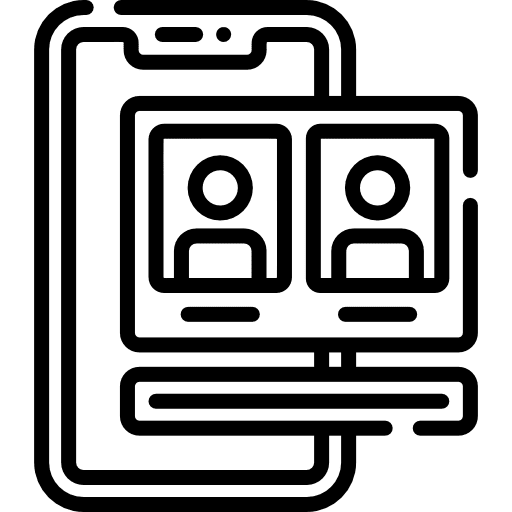 Voting online cellphone voting icon