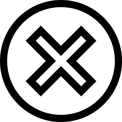 Cancel forbidden signs ui icon