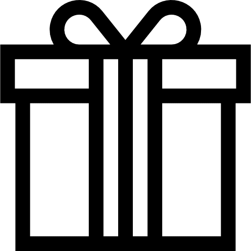 Gift christmas birthday birthday and party icon