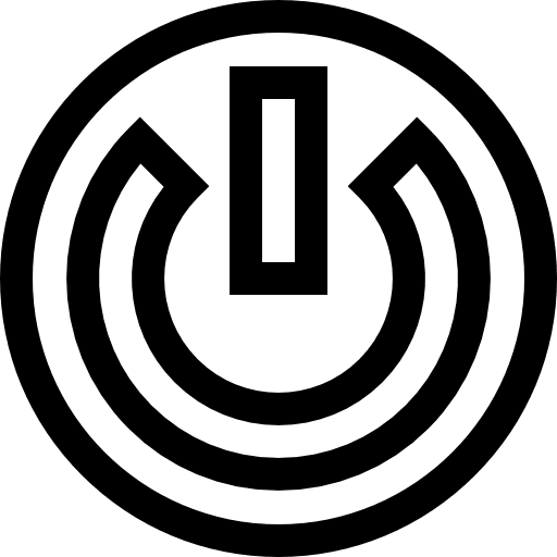 Power button interface power ui icon