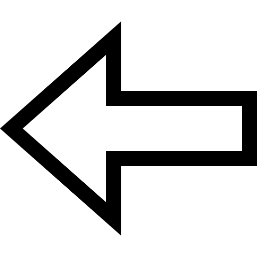 Back direction previous interface icon