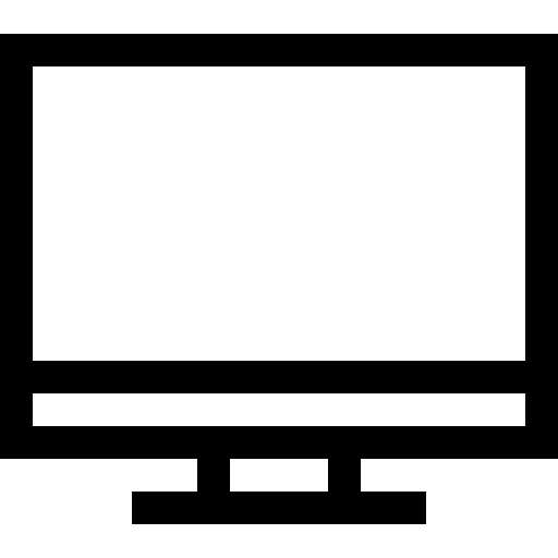 Computer television screen tv icon