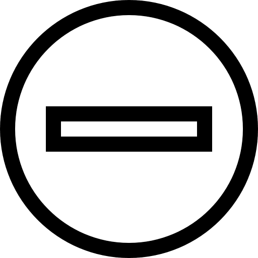 Minus subtraction mathematics interface icon