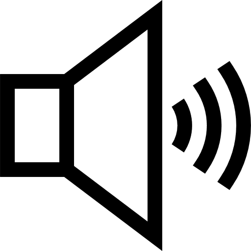 Volume audio speaker sound icon