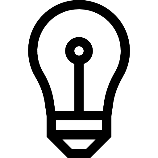 Idea electricity idea invention icon