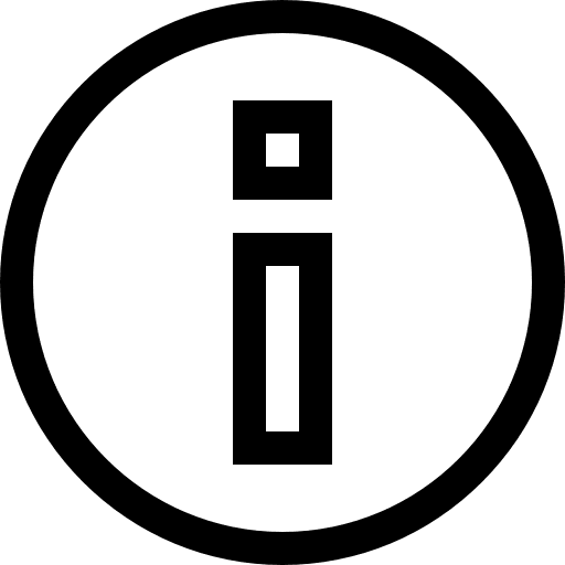 Information shapes circular ui icon