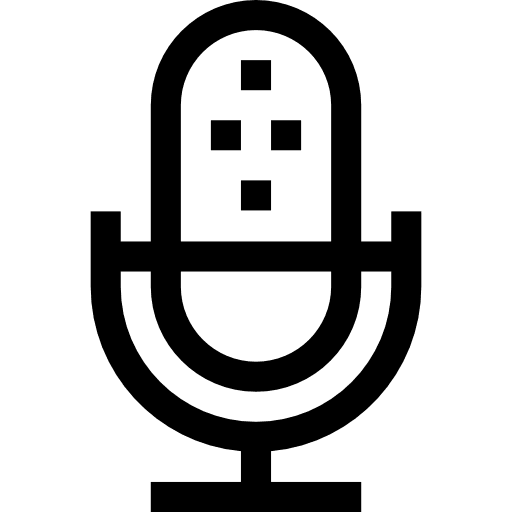 Microphone vintage music and multimedia radio icon